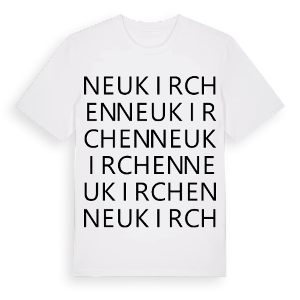 Neukirchen ordlek t-shirt – ekologisk bomull t-shirt från Pinshirt