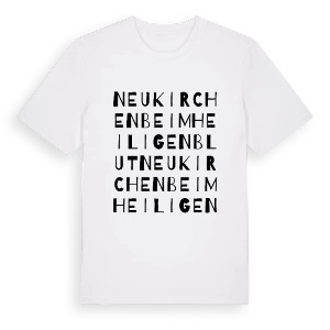Neukirchen beim Heiligen Blut ordlek t-shirt – ekologisk bomull t-shirt från Pinshirt