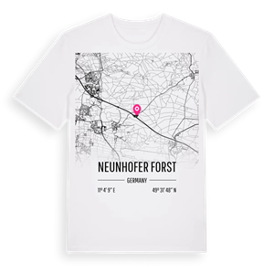 Neunhofer Forst karta t-shirt – ekologisk bomull t-shirt från Pinshirt