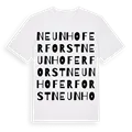 Neunhofer Forst ordlek t-shirt