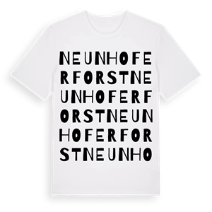 Neunhofer Forst ordlek t-shirt – ekologisk bomull t-shirt från Pinshirt
