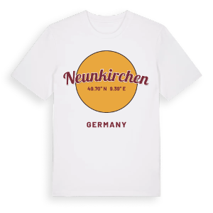 Neunkirchen cirkel t-shirt – ekologisk bomull t-shirt från Pinshirt