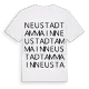 Neustadt am Main ordlek t-shirt