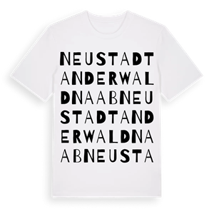 Neustadt an der Waldnaab ordlek t-shirt – ekologisk bomull t-shirt från Pinshirt