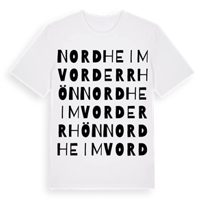 Nordheim vor der Rhön ordlek t-shirt – ekologisk bomull t-shirt från Pinshirt