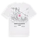 Nordwestliche Außenstadt karta t-shirt