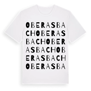 Oberasbach ordlek t-shirt – ekologisk bomull t-shirt från Pinshirt
