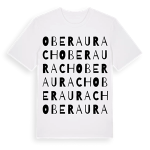 Oberaurach ordlek t-shirt – ekologisk bomull t-shirt från Pinshirt