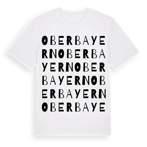 Oberbayern ordlek t-shirt – ekologisk bomull t-shirt från Pinshirt