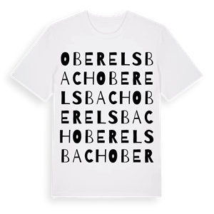 Oberelsbach ordlek t-shirt – ekologisk bomull t-shirt från Pinshirt