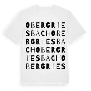 Obergriesbach ordlek t-shirt – ekologisk bomull t-shirt från Pinshirt