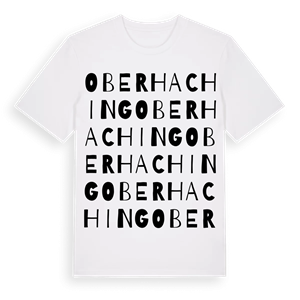 Oberhaching ordlek t-shirt – ekologisk bomull t-shirt från Pinshirt