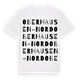 Oberhausen-Nord ordlek t-shirt
