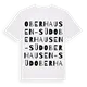 Oberhausen-Süd ordlek t-shirt