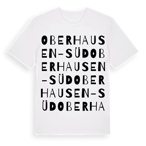 Oberhausen-Süd ordlek t-shirt – ekologisk bomull t-shirt från Pinshirt