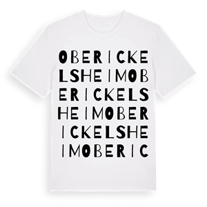 Oberickelsheim ordlek t-shirt – ekologisk bomull t-shirt från Pinshirt
