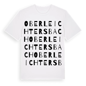 Oberleichtersbach ordlek t-shirt – ekologisk bomull t-shirt från Pinshirt