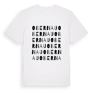 Obernau ordlek t-shirt – ekologisk bomull t-shirt från Pinshirt