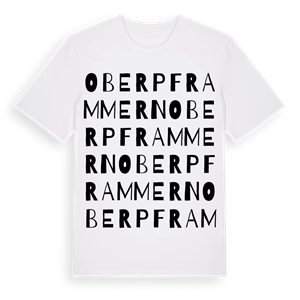Oberpframmern ordlek t-shirt – ekologisk bomull t-shirt från Pinshirt