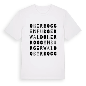 Oberroggenburger Wald ordlek t-shirt – ekologisk bomull t-shirt från Pinshirt