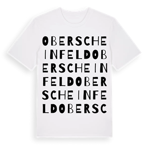 Oberscheinfeld ordlek t-shirt – ekologisk bomull t-shirt från Pinshirt