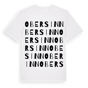 Obersinn ordlek t-shirt – ekologisk bomull t-shirt från Pinshirt