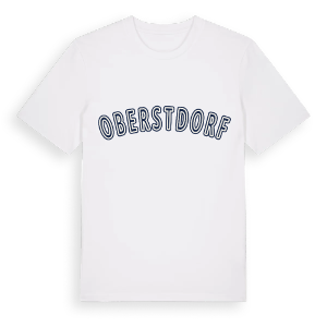 Oberstdorf college t-shirt – ekologisk bomull t-shirt från Pinshirt