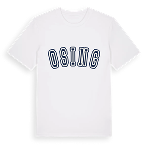 Osing college t-shirt – ekologisk bomull t-shirt från Pinshirt