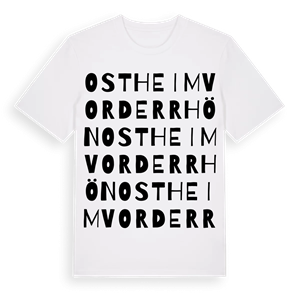 Ostheim vor der Rhön ordlek t-shirt – ekologisk bomull t-shirt från Pinshirt
