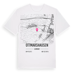 Ottmarshausen karta t-shirt – ekologisk bomull t-shirt från Pinshirt