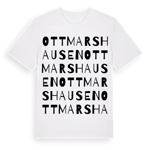 Ottmarshausen ordlek t-shirt – ekologisk bomull t-shirt från Pinshirt