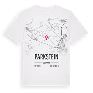 Parkstein karta t-shirt – ekologisk bomull t-shirt från Pinshirt