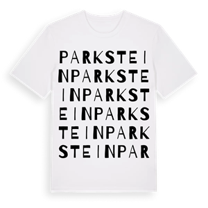 Parkstein ordlek t-shirt – ekologisk bomull t-shirt från Pinshirt