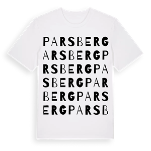 Parsberg ordlek t-shirt – ekologisk bomull t-shirt från Pinshirt