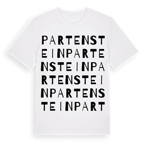 Partenstein ordlek t-shirt – ekologisk bomull t-shirt från Pinshirt
