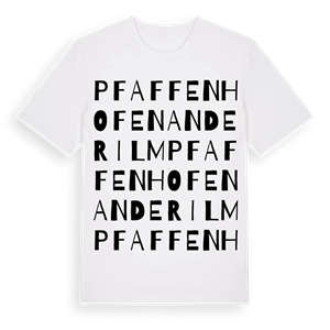 Pfaffenhofen an der Ilm ordlek t-shirt – ekologisk bomull t-shirt från Pinshirt