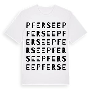 Pfersee ordlek t-shirt – ekologisk bomull t-shirt från Pinshirt