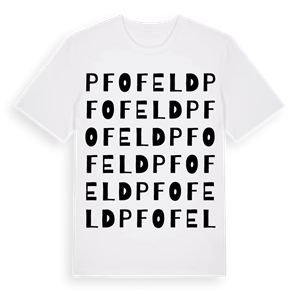 Pfofeld ordlek t-shirt – ekologisk bomull t-shirt från Pinshirt