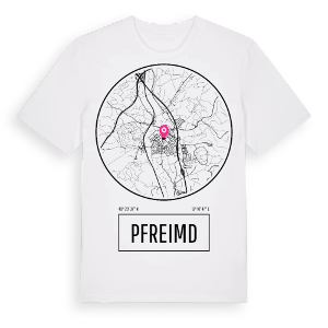 Pfreimd t-shirt – ekologisk bomull t-shirt från Pinshirt