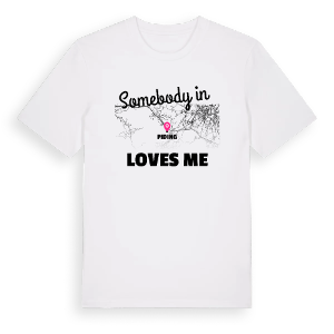 Någon i Piding älskar mig t-shirt – ekologisk bomull t-shirt från Pinshirt
