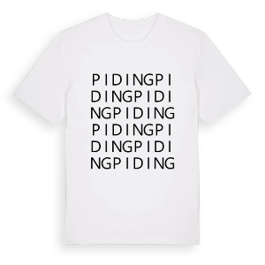 Piding ordlek t-shirt – ekologisk bomull t-shirt från Pinshirt