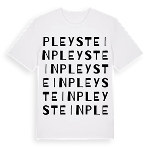 Pleystein ordlek t-shirt – ekologisk bomull t-shirt från Pinshirt