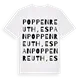 Poppenreuth, Espan ordlek t-shirt
