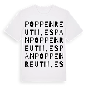 Poppenreuth, Espan ordlek t-shirt – ekologisk bomull t-shirt från Pinshirt