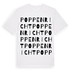 Poppenricht ordlek t-shirt – ekologisk bomull t-shirt från Pinshirt