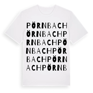 Pörnbach ordlek t-shirt – ekologisk bomull t-shirt från Pinshirt