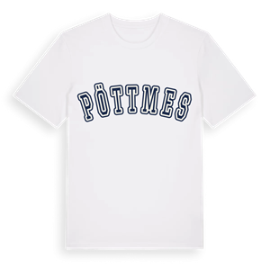 Pöttmes college t-shirt – ekologisk bomull t-shirt från Pinshirt