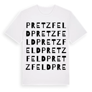 Pretzfeld ordlek t-shirt – ekologisk bomull t-shirt från Pinshirt