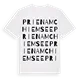 Prien am Chiemsee ordlek t-shirt