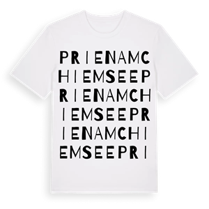 Prien am Chiemsee ordlek t-shirt – ekologisk bomull t-shirt från Pinshirt
